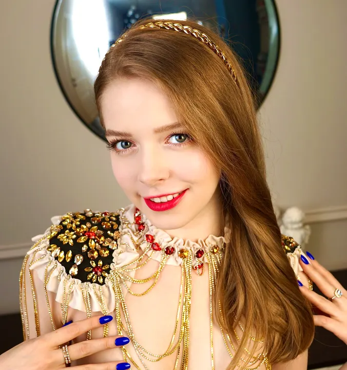 Gold embellished top