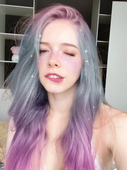 Soft lavender portrait