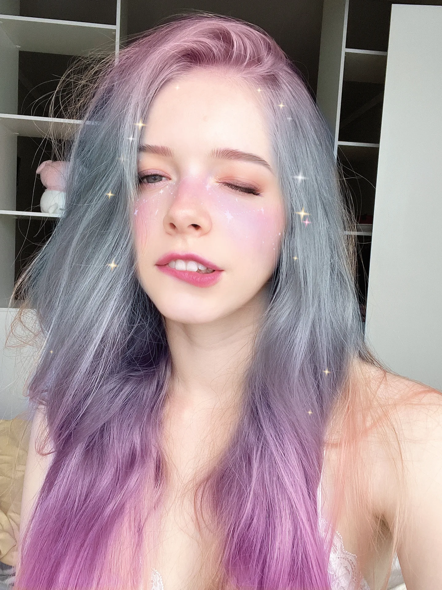 Soft lavender portrait
